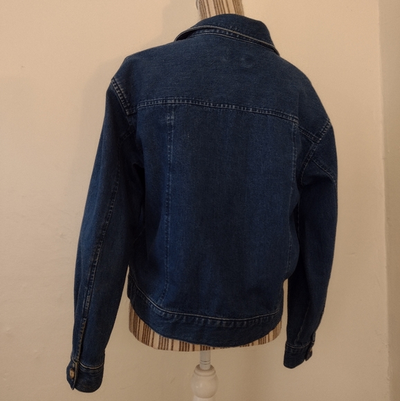 Talbots Vintage 100% Cotton Denim Jacket Size M - Picture 4 of 12